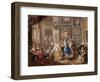 Dancing scene in palace, c.1730-Johann Georg Platzer-Framed Giclee Print