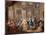 Dancing scene in palace, c.1730-Johann Georg Platzer-Mounted Giclee Print