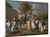 Dancing Scene in the West Indies-Agostino Brunias-Mounted Premium Giclee Print