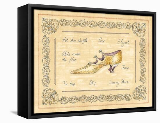 Dancing Shoe-Banafshe Schippel-Framed Stretched Canvas