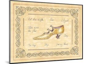 Dancing Shoe-Banafshe Schippel-Mounted Art Print