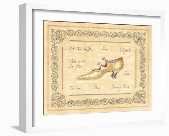 Dancing Shoe-Banafshe Schippel-Framed Art Print