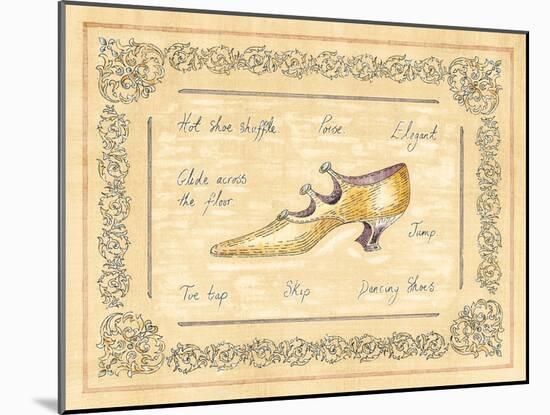 Dancing Shoe-Banafshe Schippel-Mounted Art Print