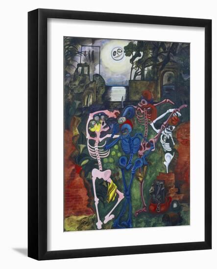 Dancing Skeletons-Edward Burra-Framed Giclee Print