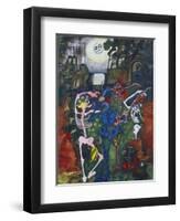 Dancing Skeletons-Edward Burra-Framed Premium Giclee Print