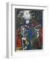 Dancing Skeletons-Edward Burra-Framed Premium Giclee Print