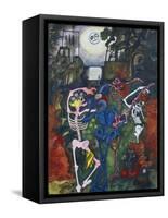 Dancing Skeletons-Edward Burra-Framed Stretched Canvas