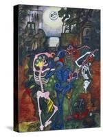 Dancing Skeletons-Edward Burra-Stretched Canvas