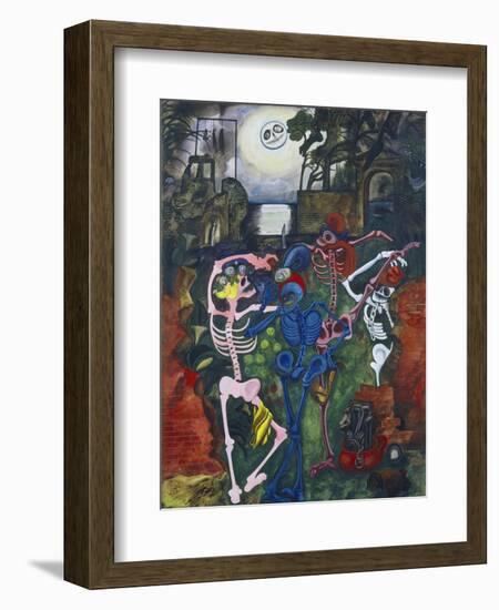 Dancing Skeletons-Edward Burra-Framed Giclee Print