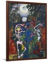 Dancing Skeletons-Edward Burra-Framed Giclee Print