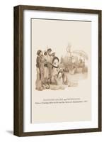 Dancing Snake and Musicians-Baron De Montalemert-Framed Art Print