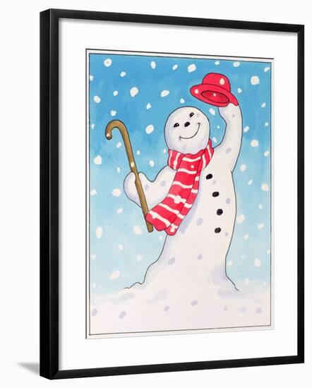 Dancing Snowman, 1996-Lavinia Hamer-Framed Giclee Print