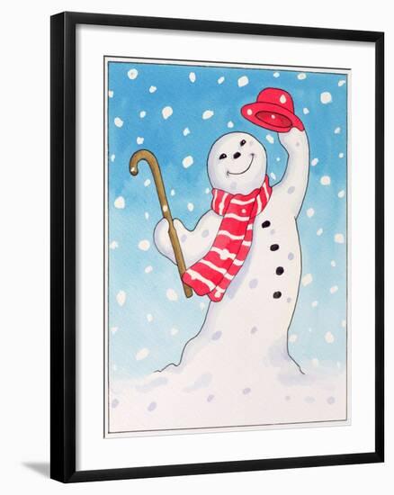 Dancing Snowman, 1996-Lavinia Hamer-Framed Giclee Print