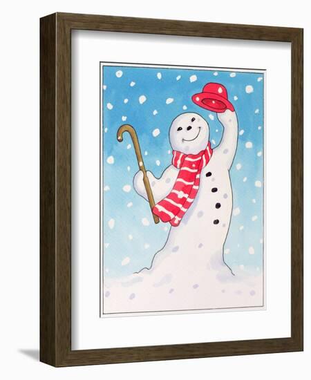 Dancing Snowman, 1996-Lavinia Hamer-Framed Giclee Print