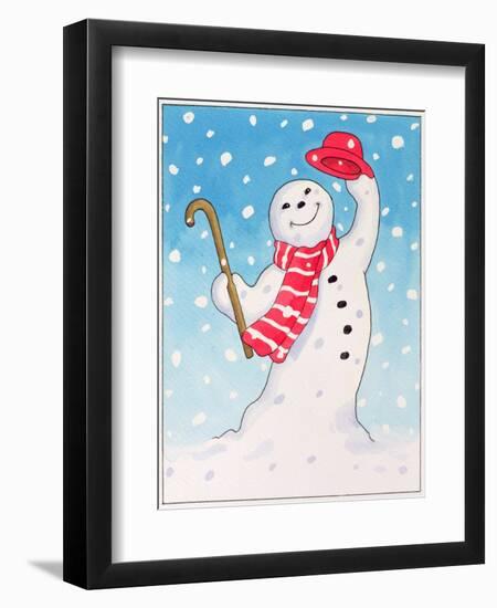 Dancing Snowman, 1996-Lavinia Hamer-Framed Giclee Print