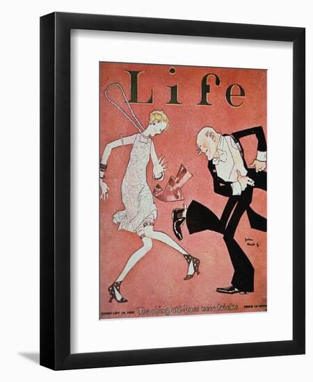 Dancing the Charleston During the 'Roaring Twenties', Cover of Life Magazine, 18th February, 1928-null-Framed Premium Giclee Print