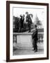 Dancing the Charleston in front of the Capital Photograph - Washington, DC-Lantern Press-Framed Art Print