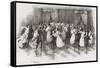 Dancing the Polka at a Ball in 1830. from Illustrierte Sittengeschichte Vom Mittelalter Bis Zur Geg-null-Framed Stretched Canvas