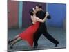 Dancing the Tango Amid Colorful Walls of La Bocoa Barrio, Buenos Aires, Argentina-Lin Alder-Mounted Photographic Print