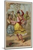 Dancing the Tarantella, Italy-null-Mounted Giclee Print