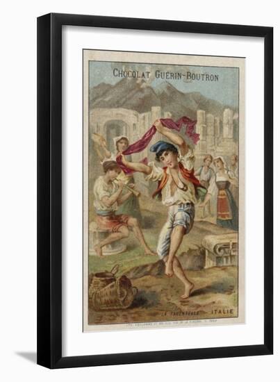 Dancing the Tarantella, Italy-null-Framed Giclee Print