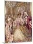 Dancing to a Minuet by Rameau in Pre-Revolutionary France-null-Mounted Art Print