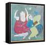 Dancing to His Tune, 2002-Susan Bower-Framed Stretched Canvas