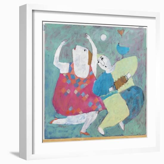 Dancing to His Tune, 2002-Susan Bower-Framed Giclee Print