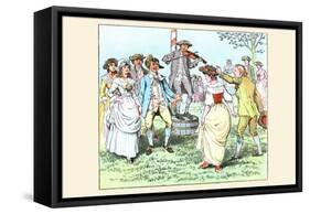 Dancing to the Strings of a Violinist-Randolph Caldecott-Framed Stretched Canvas