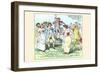 Dancing to the Strings of a Violinist-Randolph Caldecott-Framed Art Print