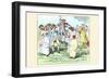 Dancing to the Strings of a Violinist-Randolph Caldecott-Framed Art Print