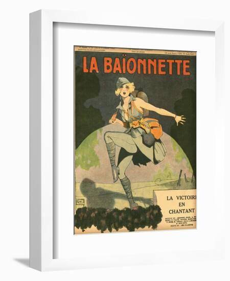 Dancing to Victory 1918-Georges Leonnec-Framed Art Print