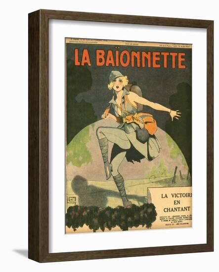 Dancing to Victory 1918-Georges Leonnec-Framed Art Print