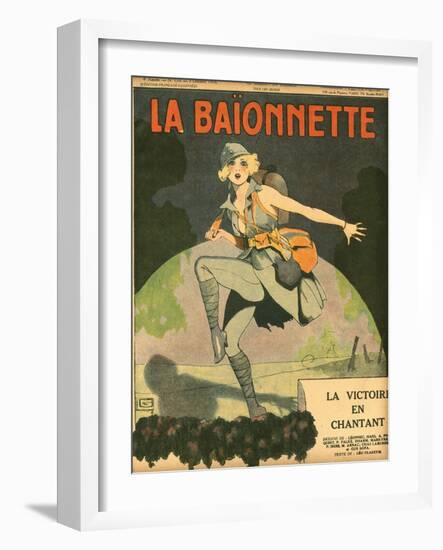 Dancing to Victory 1918-Georges Leonnec-Framed Art Print