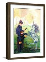 Dancing Unicorn-Judy Mastrangelo-Framed Giclee Print