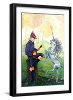 Dancing Unicorn-Judy Mastrangelo-Framed Giclee Print