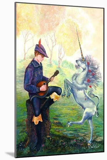 Dancing Unicorn-Judy Mastrangelo-Mounted Giclee Print