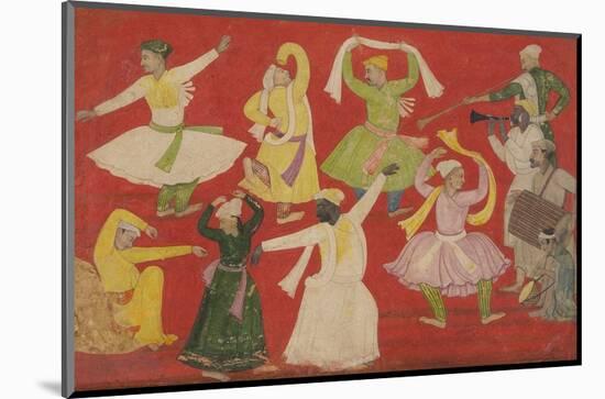 Dancing Villagers, 1730-Pandit Seu-Mounted Art Print