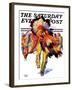 "Dancing Warrior," Saturday Evening Post Cover, April 4, 1936-William Henry Dethlef Koerner-Framed Giclee Print