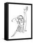 Dancing with Myself-Hanna Lee Tidd-Framed Stretched Canvas