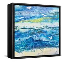 Dancing with the Waves-Margaret Coxall-Framed Stretched Canvas