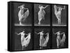 Dancing Woman, Plate 187 from 'Animal Locomotion', 1887 (B/W Photo)-Eadweard Muybridge-Framed Stretched Canvas