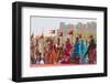 Dancing Women in Sari. Desert Festival. Jaisalmer. Rajasthan. India-Tom Norring-Framed Photographic Print