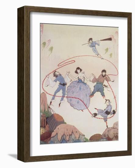 Dancing-Harry Clarke-Framed Giclee Print