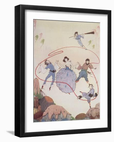 Dancing-Harry Clarke-Framed Giclee Print