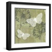 Dandelion and Wings II-Jennifer Goldberger-Framed Art Print