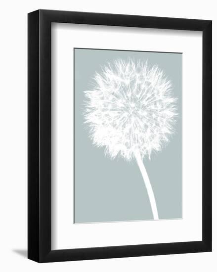 Dandelion (blue)-Jenny Kraft-Framed Art Print