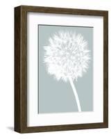 Dandelion (blue)-Jenny Kraft-Framed Art Print