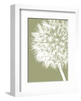 Dandelion Crop (khaki)-Jenny Kraft-Framed Art Print