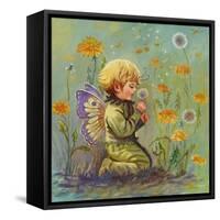 Dandelion Elf-Judy Mastrangelo-Framed Stretched Canvas